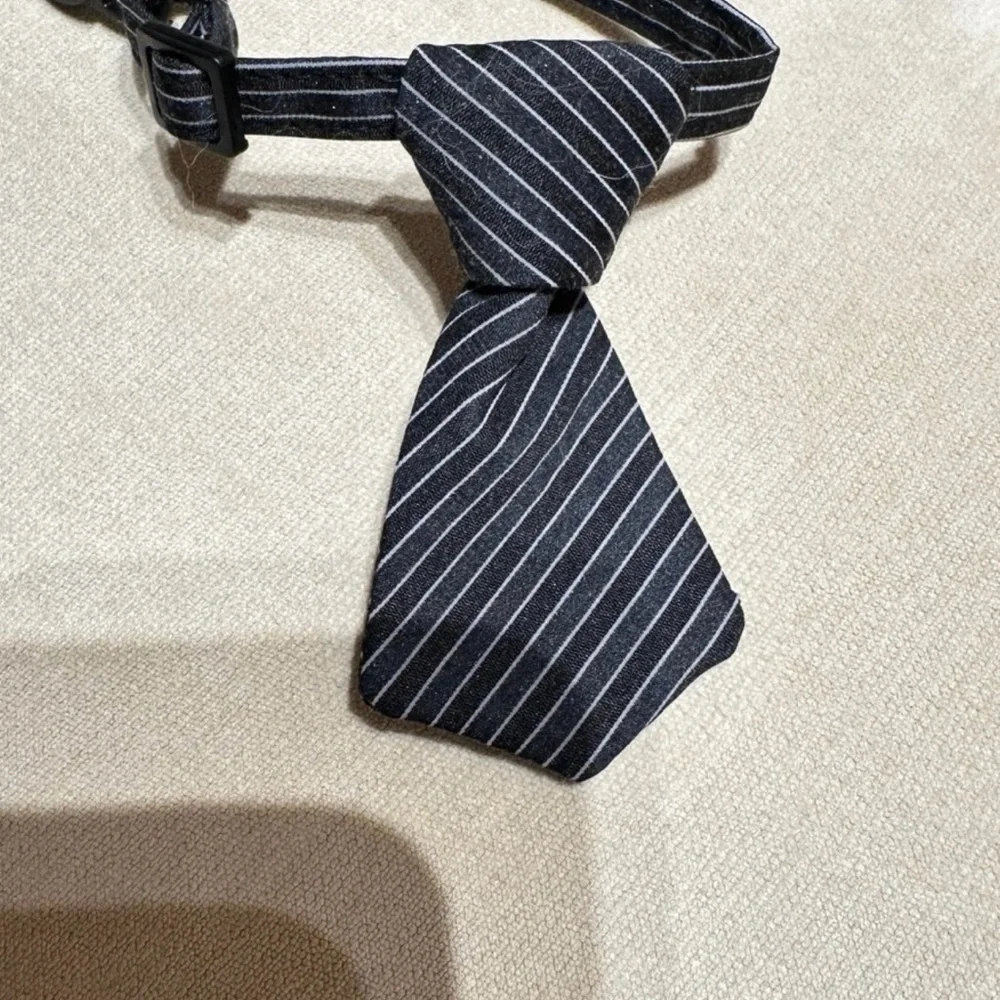 Stylish Black and White Cat Tie